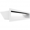 LUFT/9/40 Rovný - Neprůhledný podlouhý ventilační otvor 400 x 222 x 90 mm - Bílá