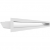 LUFT/9/60 Rovný - Neprůhledný podlouhý ventilační otvor 600 x 342 x 90 mm - Bílá