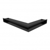 LUFT SF rohová levá - Neprůhledný podlouhý ventilační otvor 766 x 547 x 90 mm (hloubka 80 mm)