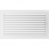 KRATKI ventilační krbová mřížka 22x37 bílá se žaluzií