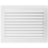 KRATKI ventilační krbová mřížka 22x30 bílá se žaluzií