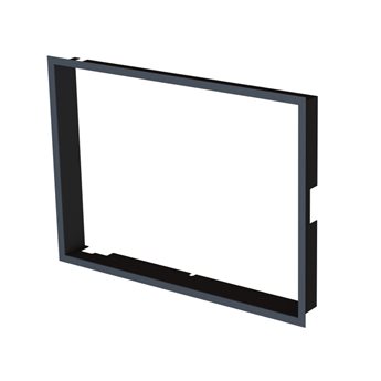 Zazdívací rámeček 1x90° hloubka 60mm, černý BeF Aquatic (V) 70