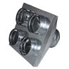Skříňka rozvodu vzduchu - průměr 150 / 4 x 125 mm