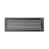 KRATKI ventilační krbová mřížka 17x49 grafit se žaluzií