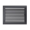 KRATKI ventilační krbová mřížka 22x45 grafit se žaluzií
