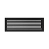 KRATKI ventilační krbová mřížka 22x45 černá se žaluzií