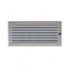 KRATKI ventilační krbová mřížka 17x37 nerezová se žaluzií