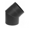 Kouřovod koleno 45° pevné Ø120 mm (Karl)