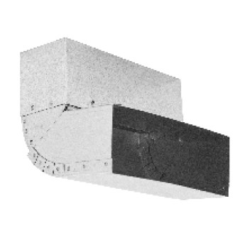 Nastavitelné koleno stěna-strop 45°– 90° – kanál (200 mm x 90 mm)