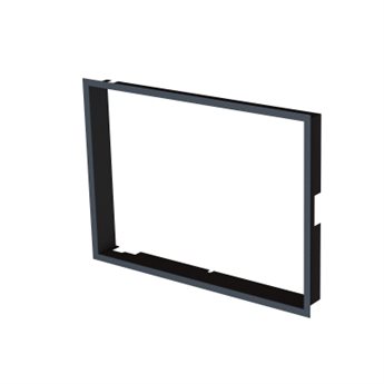Zazdívací rámeček 1x90° černý BeF Aquatic WH (V) 60, (V) 65