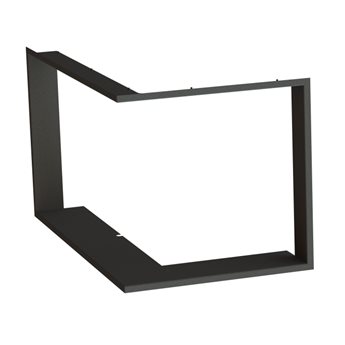 Zazdívací rámeček 1x90° hloubka 60mm, černý BeF Therm (V) 10 CP/CL