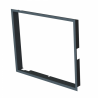 Zazdívací rámeček 1x90° hloubka 80mm, černý BeF Therm (V) 6