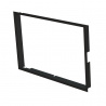 Zazdívací rámeček 1x90° hloubka 80mm, černý, BeF Twin (V) 10 II
