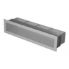 Ventilační otvor s montážním rámem - černá 900 x 70 mm