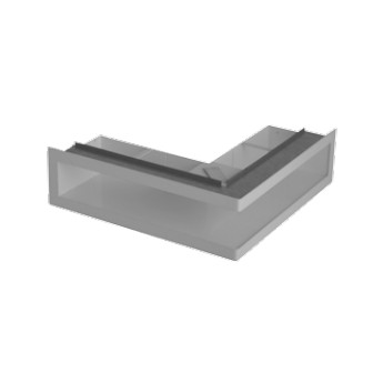 Ventilační otvory s montážní rámem - bílá 500 x 300 x 70 mm R