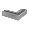 Ventilační otvory s montážní rámem - černá 700 x 500 x 70 mm L