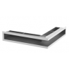 Ventilační otvory s montážní rámem - Nerez - 500 x 700 x 100 mm R
