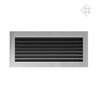 KRATKI ventilační krbová mřížka FRESH 17x37 nerez