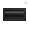 KRATKI ventilační krbová mřížka FRESH 17x37 černá