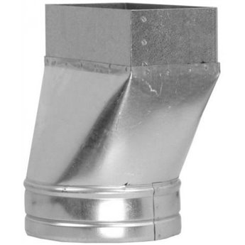 Redukce – kanál/ohebné potrubí asymetrické (150 mm x 50 mm, Ø100 mm)